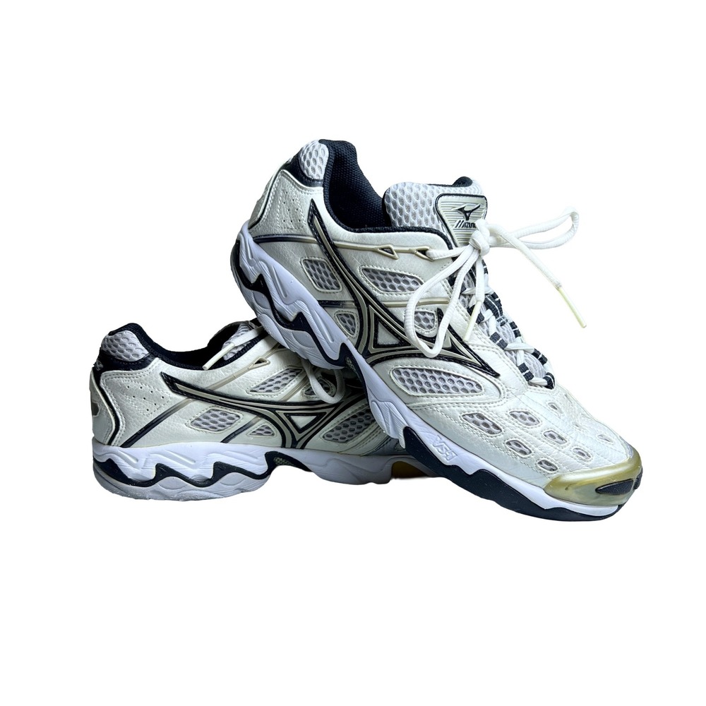 Men's Mizuno Wave Lightning 3 Volleyball Shoes White Size 9 Y2K Gorpcore